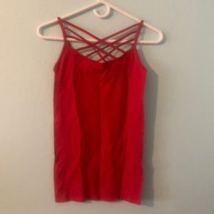 NWT strappy red tank